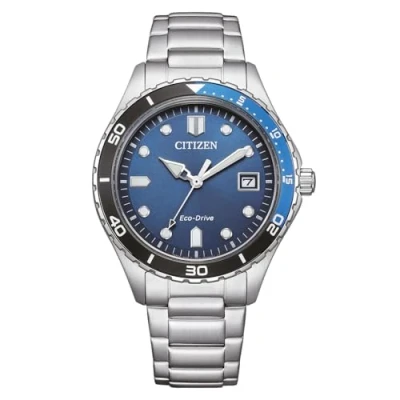 Abbildung von Citizen Solaruhr AW1821 89L, Armbanduhr, Herrenuhr, Damenuhr, Edelstahlarmband, bis 10 bar wasserd.