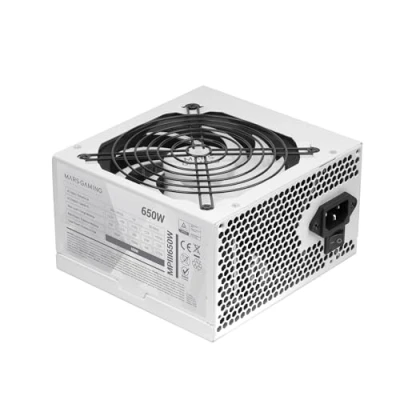 Abbildung von MARSGAMING MPIII650, PC ATX 650W Netzteil, 5 Jahre Garantie, Silent AI RPM Technologie, 85% Wirkungsgrad, Weiß