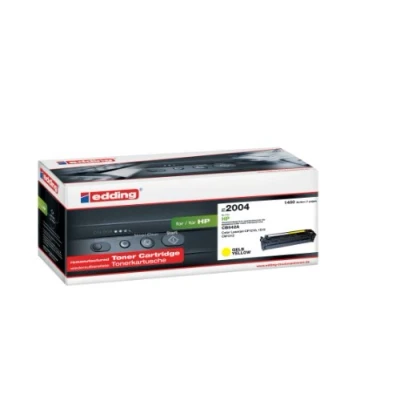Abbildung von edding Toner EDD 2004 Gelb Reichweite 1400 Seiten Ersetzt HP 125A (CB542A)