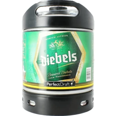 Abbildung von Diebels Alt Original Altbier aus Issum am Niederrhein, Bier Perfect Draft (1 x 6l) MEHRWEG Fassbier