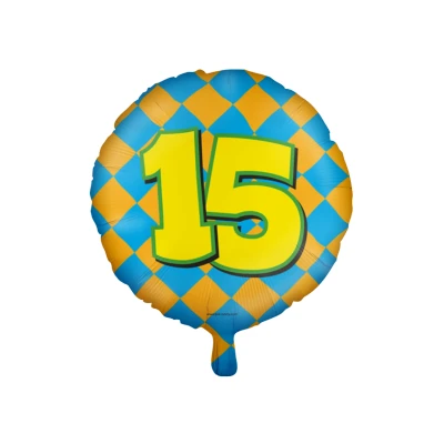 Abbildung von Heliumballon 15 Jahre Party 45 cm