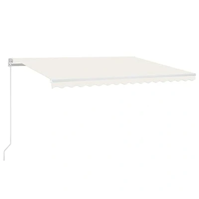 Abbildung von vidaXL Gelenkarmmarkise Einziehbar Markise Sonnenmarkise Balkonmarkise Sonnenschutz Sichtschutz Fenster Terrasse Garten 400x350cm Creme