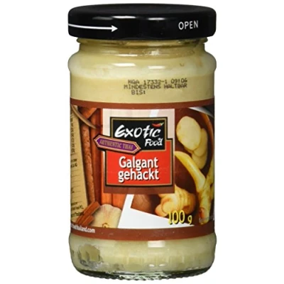 Abbildung von Exotic Food Galgant, gehackt in Sojabohnenöl, 3er Pack (3 x 100 g)