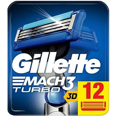 Abbildung von Gillette Mach 3 Turbo 12 Piece Cartridge