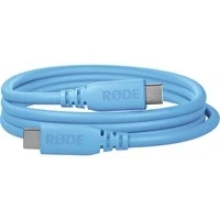 Abbildung von RØDE SC27 SuperSpeed USB C zu Kabel für schnelle Datenübertragung bis 5 Gbps und 60W Stromversorgung (2m, Blau)