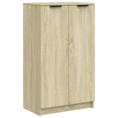 Abbildung von vidaXL Schuhschrank Schuhablage Schuhregal Schuhständer Schuhaufbewahrung Schuhorganizer Schuhkommode Sonoma Eiche 59x35x100cm Holzwerkstoff