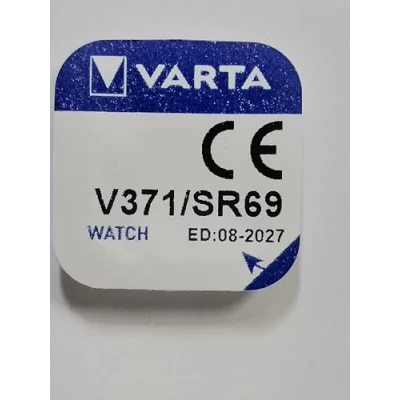 Abbildung von VARTA Batterien V371/SR69 Knopfzelle, 1 Stück, Silver Coin, 1,55V, für elektronische Kleingeräte Uhren, Autoschlüssel, Fernbedienungen, Waagen, Made in Germany