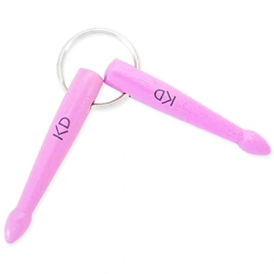 Abbildung von keepdrum Schlüsselanhänger Drumsticks Pink Flieder Geschenk für Schlagzeuger