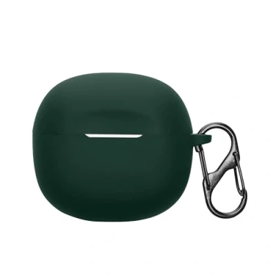Abbildung von kwmobile Hülle kompatibel mit Skullcandy Rail in Ear Wireless Kopfhörer Silikon Schutzhülle Etui Case Cover Schoner Dunkelgrün