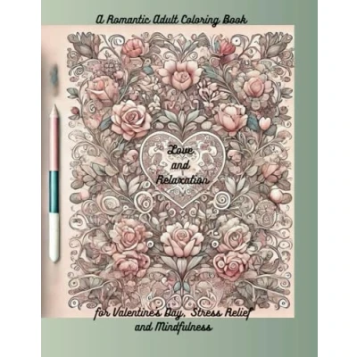 Abbildung von Love and Relaxation: A Romantic Adult Coloring Book for Valentine&#039;s Day, Stress Relief Mindfulness: Beautiful Themed Illustrations Relief, Relaxation, Creative Escapes