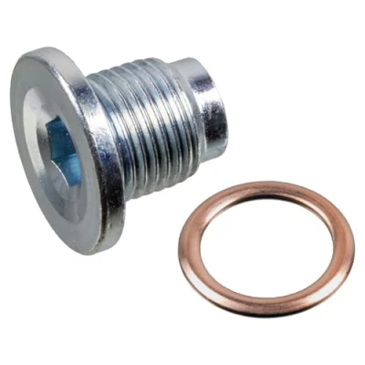 Abbildung von FEBI BILSTEIN 183816 Ölablaßschraube Stahl mit Dichtring FORD: FOCUS 3 Turnier, Transit Connect V408 Kastenwagen, KUGA 2, PEUGEOT: 208 I Schrägheck