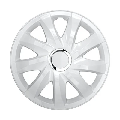 Abbildung von NRM Radkappe DRIFT 14 Zoll in Weiß, Zoll, (4 St) Radzierblenden für Stahlfelgen Radkappen Satz 4er Set 14&quot;
