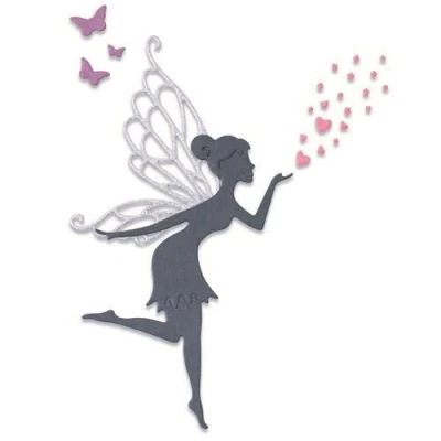 Abbildung von Sizzix Motivschablone Fairy Wishes, 5 Teile