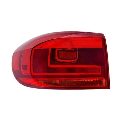 Abbildung von HELLA 2SD 010 738 111 Rückleuchte links äusserer Teil P21W, W5W 12 mit Lampenträger VOLKSWAGEN: Tiguan I, II