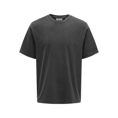 Abbildung von ONLY &amp; SONS Herren ONSDISTRESS RLX SS Tee T Shirt, Black, Medium