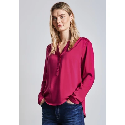 Abbildung von Street One IN Unifarbe Bluse, Damen, Größe: 46, Pink