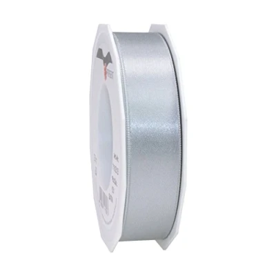 Abbildung von PRÄSENT C.E. Pattberg Satin sterlingsilber, 25 m Satinband zum Einpacken von Geschenken, mm Breite, Geschenkband Dekorieren &amp; Basteln, Dekoband, Anlass