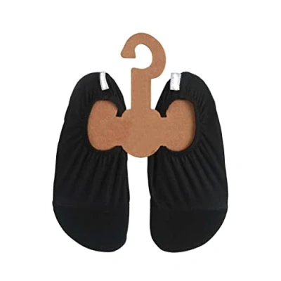 Abbildung von Slipstop Kinder Strandschuhe Anti Rutsch Sport Schuhe Schwimmschuhe Badeschuhe Urlaub Yoga Pool Unisex in Schwarz, Größe 18 20
