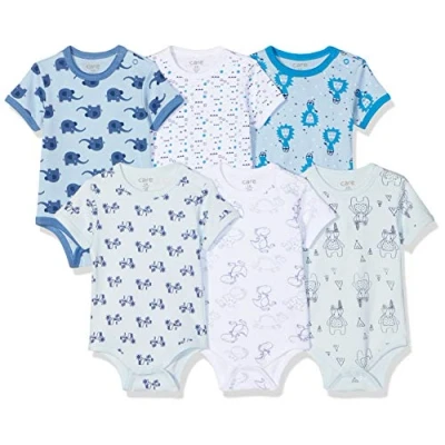Abbildung von Care Baby Body Kurzarm, 6er Pack Blue Melange (705), 62