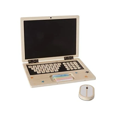 Abbildung von VERTBAUDET Laptop aus Holz, Schwarz, TU