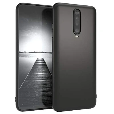 Abbildung von EAZY CASE Handyhülle Silikon mit Kameraschutz kompatibel Xiaomi Poco X2 / Redmi K30 in Schwarz Matt, Ultra dünn, Slimcover, Silikonhülle, Hülle, Softcase, Backcover