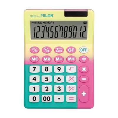 Abbildung von Blisterrechner 12 stellig Sonnenuntergang gelb pink Milan®