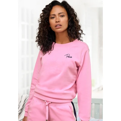 Abbildung von Vivance Sweatshirt, Sweatshirt mit Frontprint, Loungeanzug