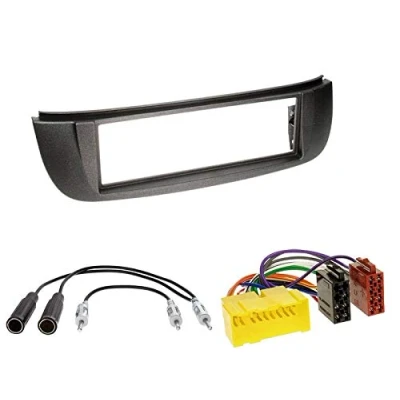 Abbildung von 1 Din Radio Einbauset Blende Radioanschlusskabel Antennenadapter für Nissan Almera Tino (V10) 2000 2003