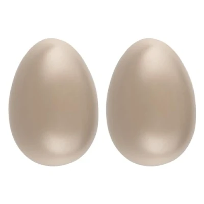 Abbildung von Ideen mit Herz Deko Eier Oster Nest Frühjahrs Dekoration Loch zur Aufhängung Bastelidee DIY Ø 6,5 cm 10 hoch 2 Stück (helltaupe)