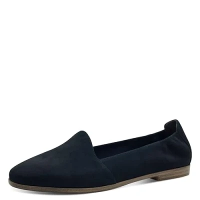 Abbildung von Tamaris Damen Klassische Ballerinas, Frauen Flats,Comfort Lining,TOUCHit Fußbett,Slip ons,klassisch elegant,Ballerinen,Navy,36 EU