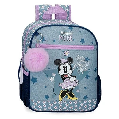Abbildung von Disney Minnie Style Vorschulrucksack Anpassbar an Trolley Blau 23x28x10 cm Polyester 6,44L