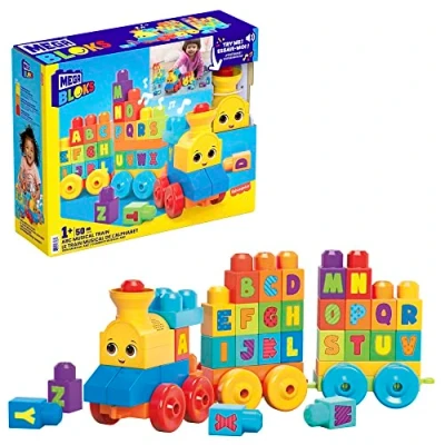 Abbildung von MEGA BLOKS ABC Musical Train, Bausatz, 1 Jahr(e), Sound Effekte, Kunststoff, 50 Stück(e), 1,15 kg