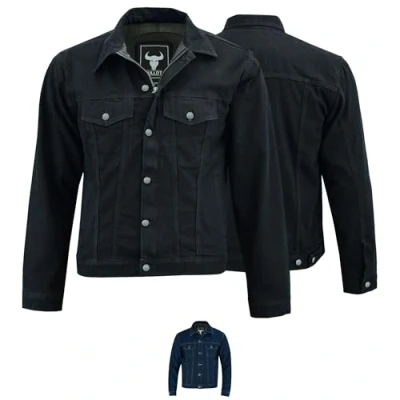 Abbildung von BULLDT Motorradjacke BLD324J Denim Jeansjacke Trucker Jacke Denimjacke mit Protektoren