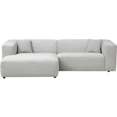 Abbildung von andas Polsterecke &quot;BAKELS&quot;, Ecksofa Set (incl. Hocker) im trendigen Megacord