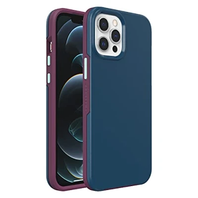 Abbildung von LifeProof SEE Hülle für iPhone 12 Pro Max mit MagSafe, stoßfest, Sturzschutz bis 2 Meter, ultraschlank, schützende transparente Hülle, Nachhaltig hergestellt, Blau