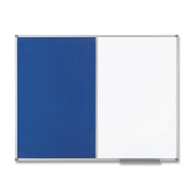 Abbildung von Nobo Kombitafel Classic magnetisch/Filz Aluminiumrahmen 120x90cm weiß/