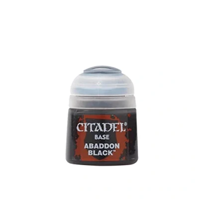 Abbildung von Games Workshop Acrylfarbe Base Abaddon Black (12ml)