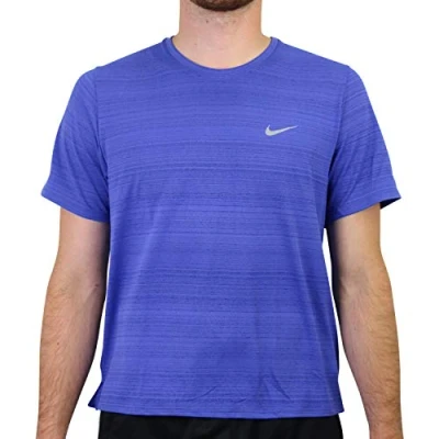 Abbildung von Nike Herren Df Miler T Shirt, Astronomy Blue/Reflective Silv, S