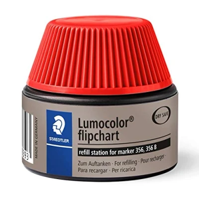 Abbildung von STAEDTLER 488 56 2 Lumocolor flipchart marker Nachfüllstation für 356/356 B, rot