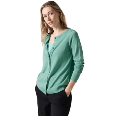 Abbildung von Cecil MIT Rundhals Strickjacke, Damen, Größe: XXL, Grün