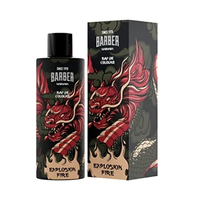 Abbildung von barber MARMARA EXPLOSION FIRE Limited Edition Eau de Cologne 500ml Herren Duftwasser Glasflasche Geschenkverpackung Parfüm Aftershave Men Unisex Duft 8% Duftöl