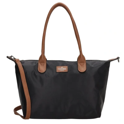 Abbildung von Charm London Buckingham Shopper zwart Handtasche Damen