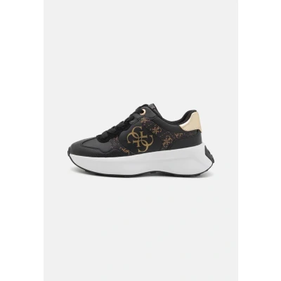 Abbildung von Guess Luckei Sneaker low, Damen, Größe: 38, Black/brown Schuhe