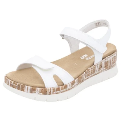 Abbildung von Remonte Plateausandalette, Damen, Größe: 41, Weiss Schuhe