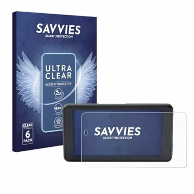 Abbildung von Savvies 6 Stück Schutzfolie für BMW ConnectedRide Navigator Displayschutz Folie Ultra Transparent