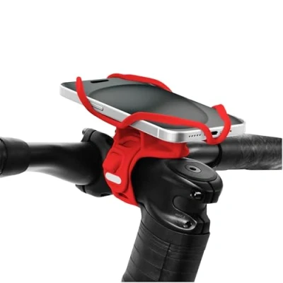Abbildung von Bone Bike Tie 5 Pro Phone Mount Bicycle Holder for Stem Mounting 4.7&quot; 7.2&quot; iPhone 15/Pro/Pro Max, Ultra Light Motorcycle, Designed Road Rot