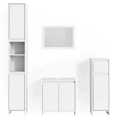 Abbildung von Vicco Badmöbel Set Emma, Weiß, 4 Teile