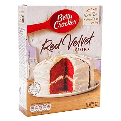 Abbildung von Betty Crocker Red Velvet Cake Mix 450g Backmischung
