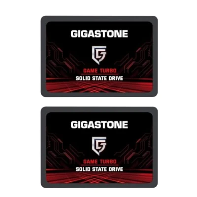 Abbildung von Gigastone SATA SSD 512GB (2er Pack) 2,5 Zoll 3D NAND Bis zu 550MB/s interne III Festplatte Kompatibel mit Laptop und PC Desktop Festkörper Laufwerk 2,5&quot; SLC Cache Performance