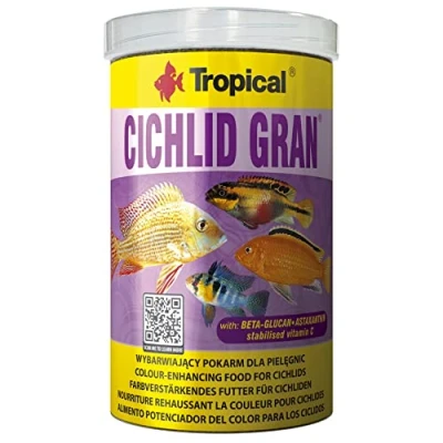 Abbildung von Tropical Cichlid Gran farbverstärkendes Granulatfutter mit Beta Glucan, 1er Pack (1 x 1 l)